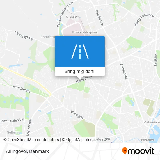 Allingevej kort