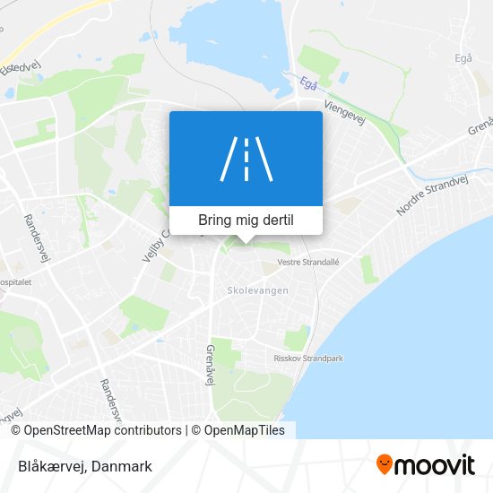 Blåkærvej kort