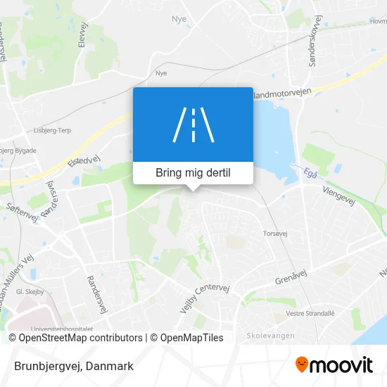 Brunbjergvej kort