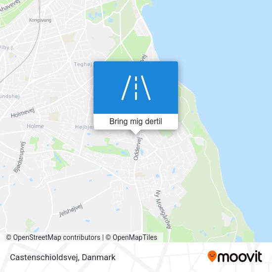 Castenschioldsvej kort