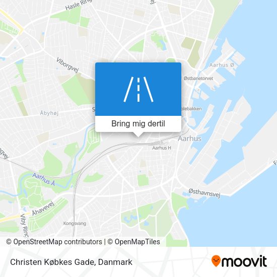 Christen Købkes Gade kort