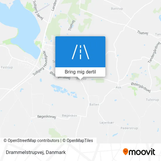 Drammelstrupvej kort