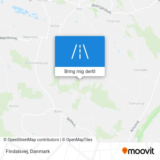 Findalsvej kort