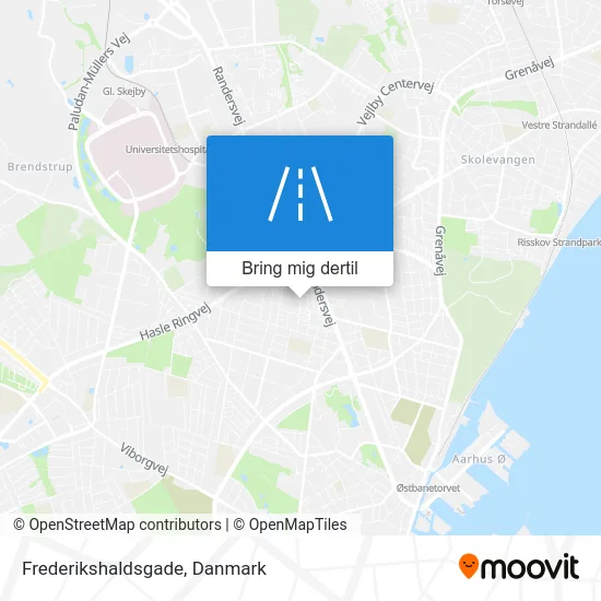 Frederikshaldsgade kort