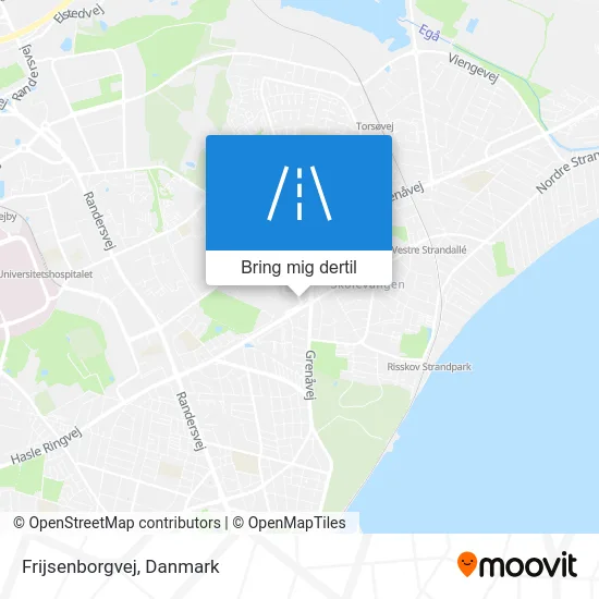 Frijsenborgvej kort