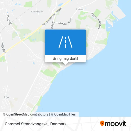 Gammel Strandvangsvej kort