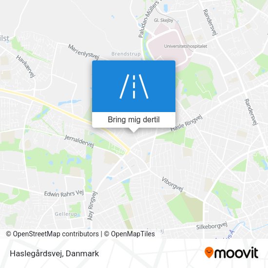 Haslegårdsvej kort