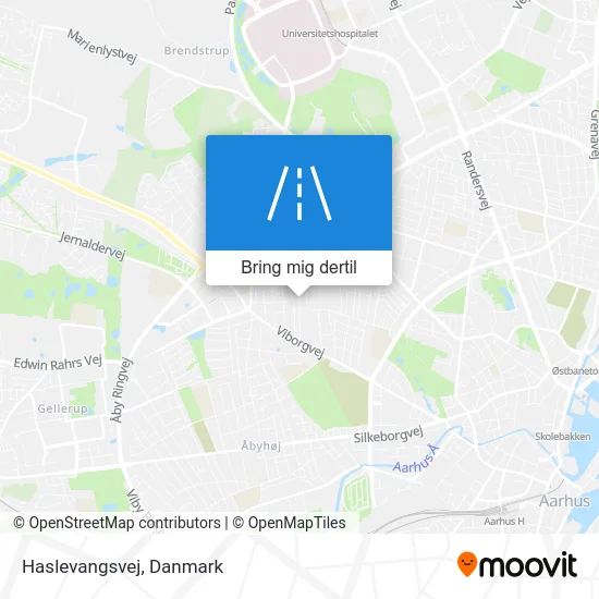 Haslevangsvej kort