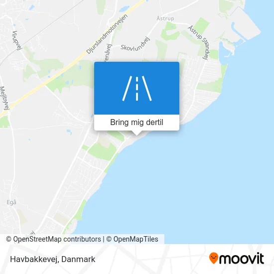 Havbakkevej kort