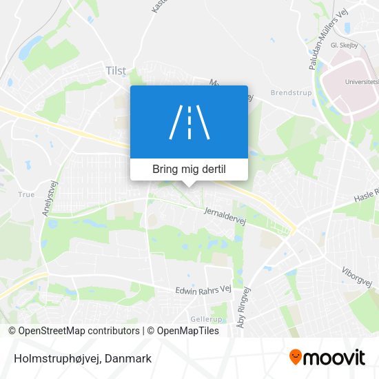 Holmstruphøjvej kort