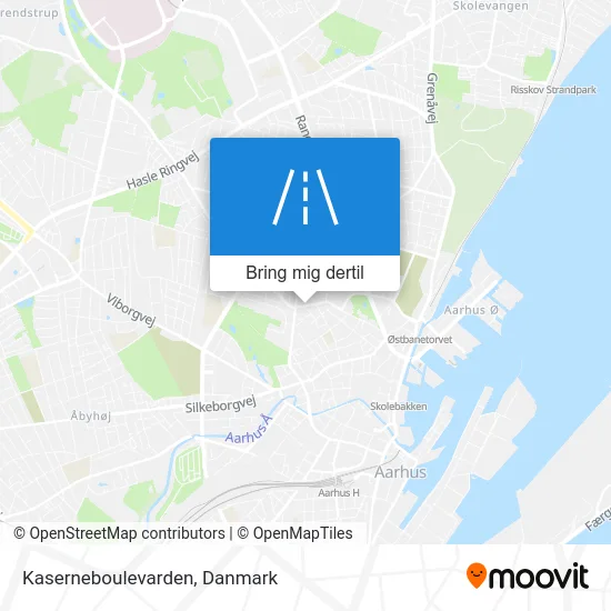 Kaserneboulevarden kort