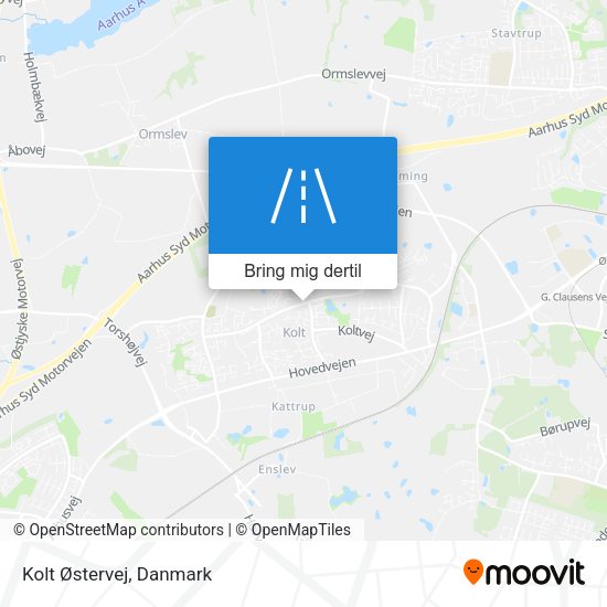 Kolt Østervej kort