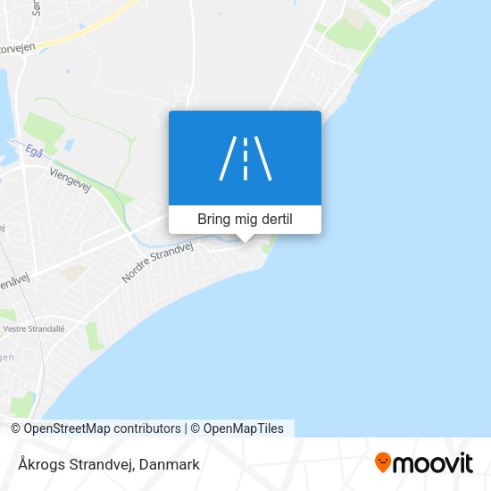 Åkrogs Strandvej kort