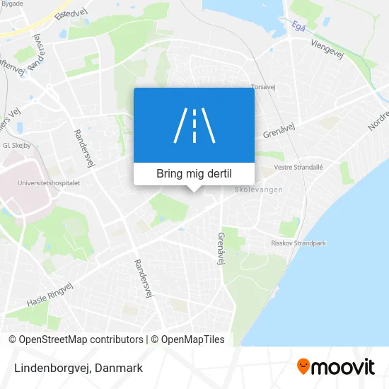 Lindenborgvej kort