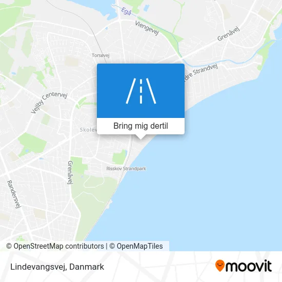 Lindevangsvej kort