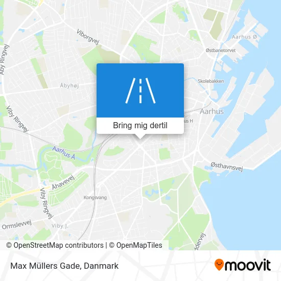 Max Müllers Gade kort