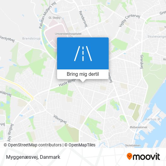 Myggenæsvej kort