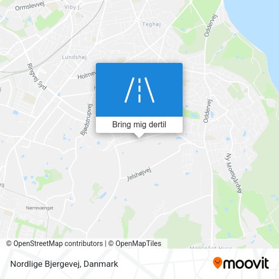 Nordlige Bjergevej kort