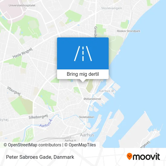 Peter Sabroes Gade kort