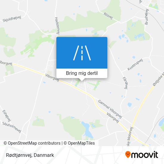 Rødtjørnvej kort