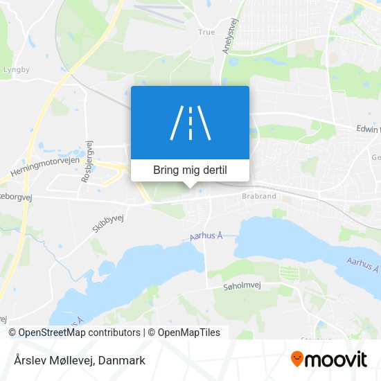 Årslev Møllevej kort