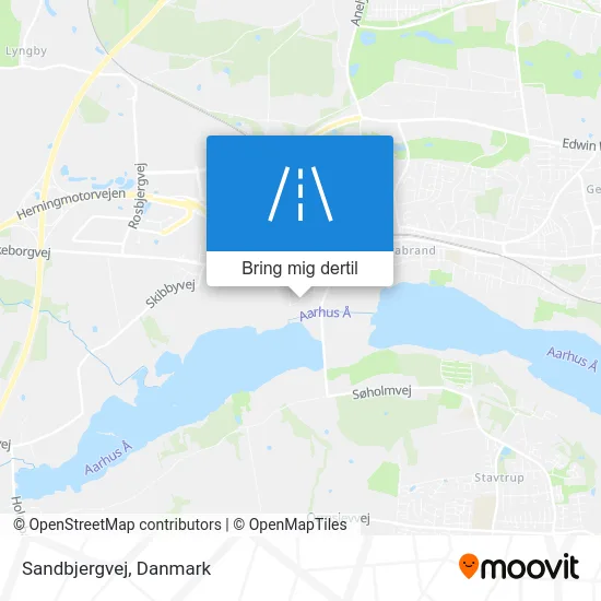 Sandbjergvej kort