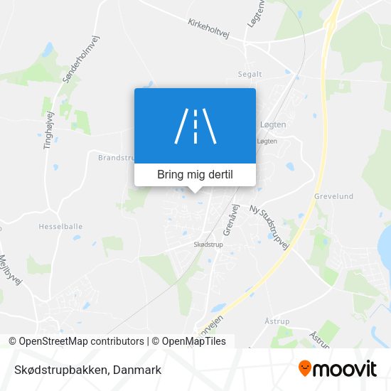 Skødstrupbakken kort