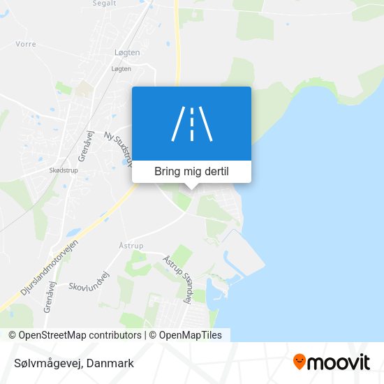 Sølvmågevej kort
