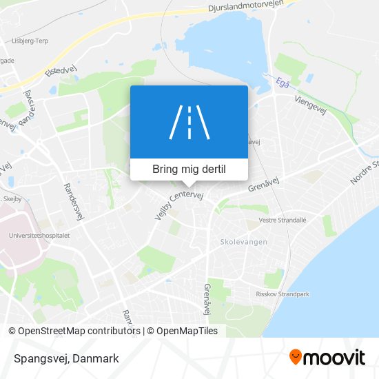 Spangsvej kort