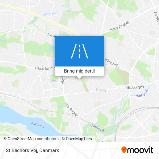 St.Blichers Vej kort