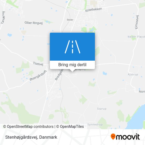 Stenhøjgårdsvej kort