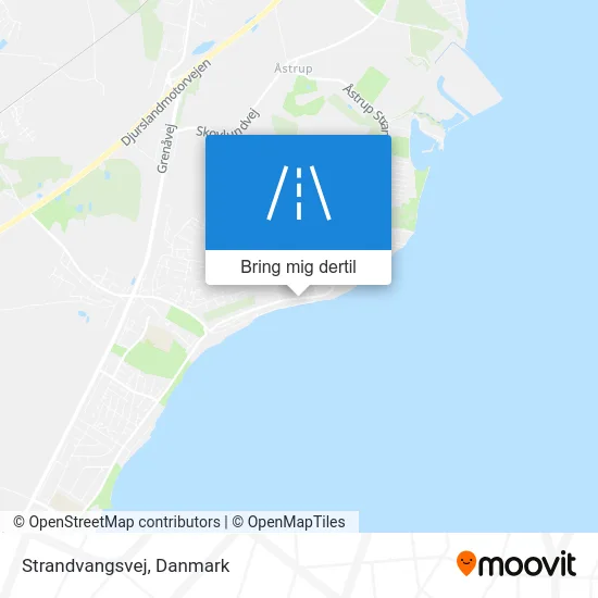 Strandvangsvej kort