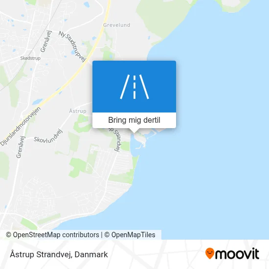 Åstrup Strandvej kort