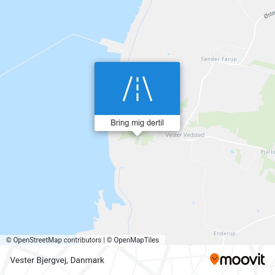 Vester Bjergvej kort