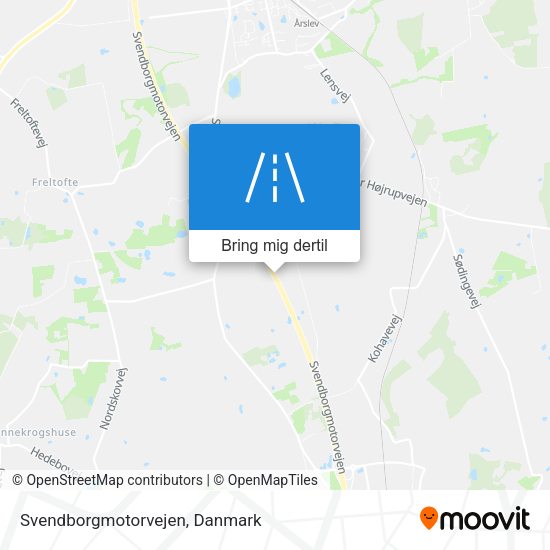 Svendborgmotorvejen kort
