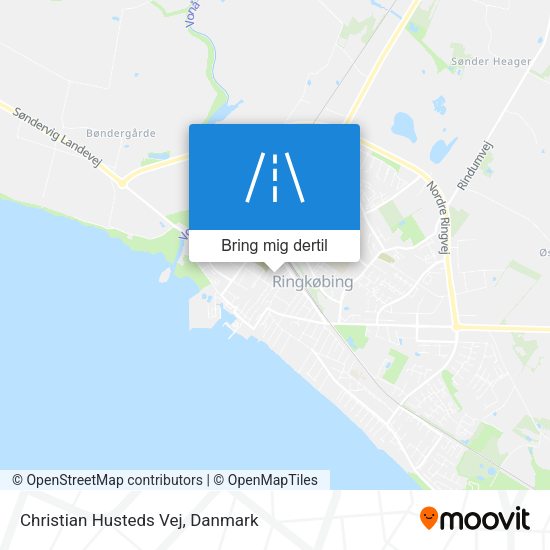 Christian Husteds Vej kort