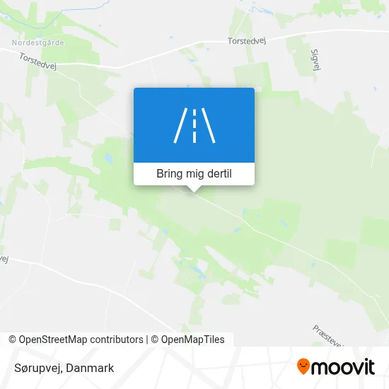 Sørupvej kort