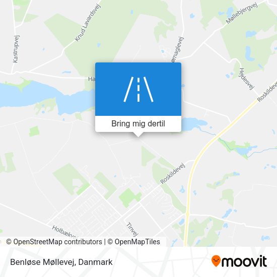 Benløse Møllevej kort
