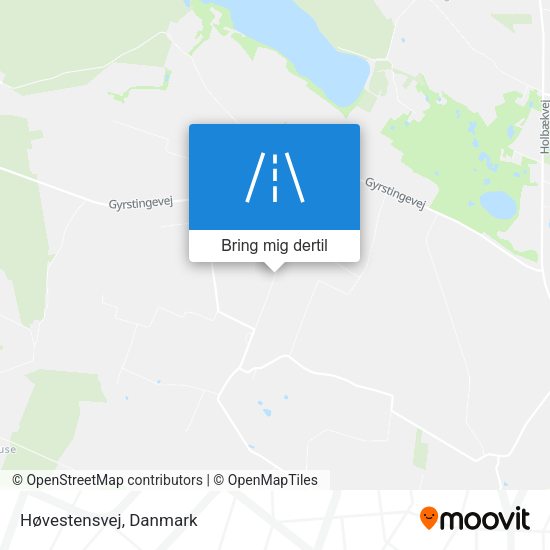 Høvestensvej kort