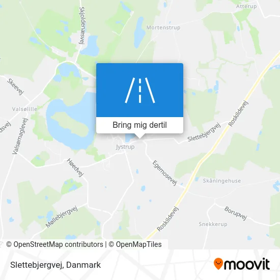 Slettebjergvej kort