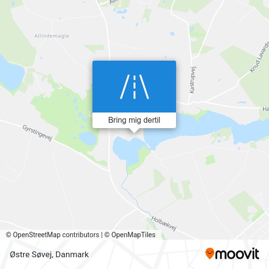 Østre Søvej kort