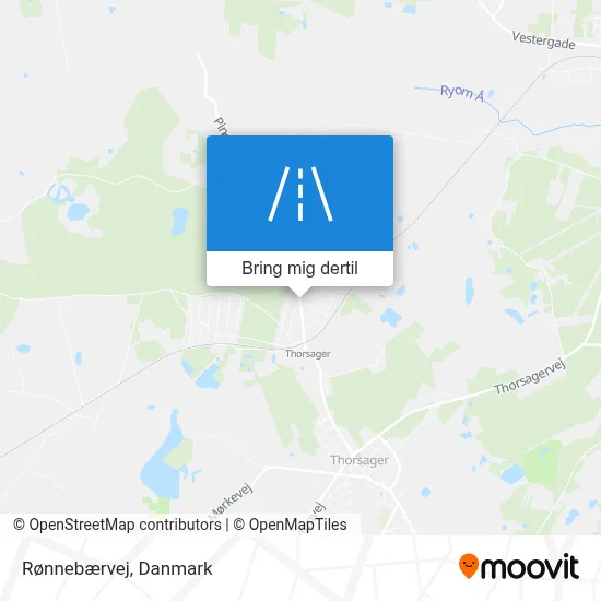 Rønnebærvej kort