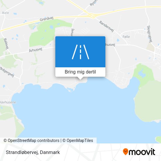 Strandløbervej kort
