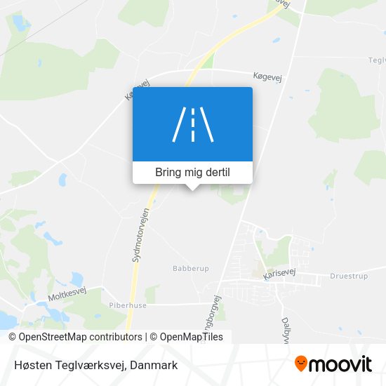 Høsten Teglværksvej kort