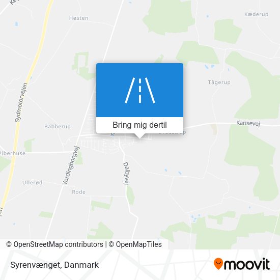 Syrenvænget kort