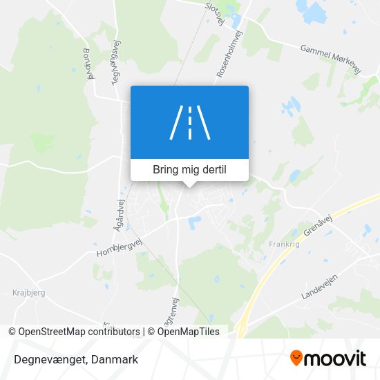 Degnevænget kort
