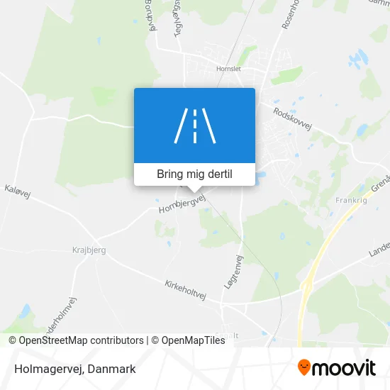 Holmagervej kort
