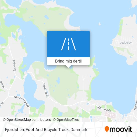 Fjordstien, Foot And Bicycle Track kort