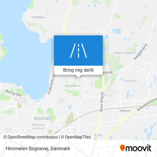 Himmelev Sognevej kort