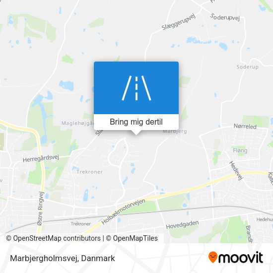 Marbjergholmsvej kort